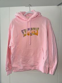 Levi's Floral Logo Pink Hoodie - Size M