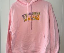 Levi's Floral Logo Pink Hoodie - Size M