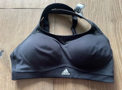 Adidas sports bra gym training high support bra running top size S brand new