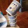 melamine/ picnic wear, 4 serving dishes with 7 tumblers. Image 2