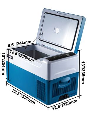 22L 23QT Mini Car Refrigerator Fridge Freezer 12V/24V DC 110-240V AC Portable Cooler