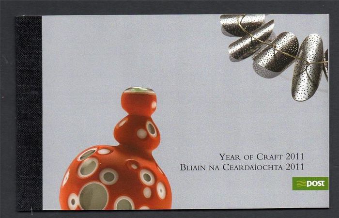 2011 Ireland Year of Craft in Ireland Prestige Commemorative Stamps Booklet Mint Never Hinged (MNH). Hibernian HB173