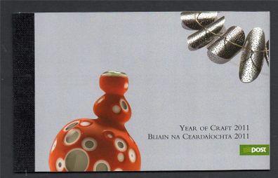 2011 Ireland Year of Craft in Ireland Prestige Commemorative Stamps Booklet Mint Never Hinged (MNH). Hibernian HB173