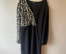 Black leopard print dress (4XL)