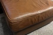 Leather Ottoman with storage