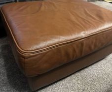 Leather Ottoman with storage