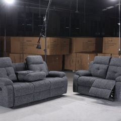 Belmont 3+2 Grey Recliner Sofa Range