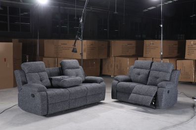 Belmont 3+2 Grey Recliner Sofa Range