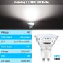 LED Ceiling Light Rotatable, 2 Way Round Plate LED Ceiling Spot Lights, 110mm (Including 2x4W GU10 LED Light Bulbs, 450LM, Cool White) LED Ceiling Lamp for Kitchen, Living Room  Matt Nickel Image 3