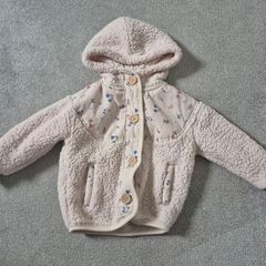Leigh Tucker Borg & Floral Girls Jacket 6-9 months