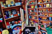 Antique Chinese enamelled opium pipe