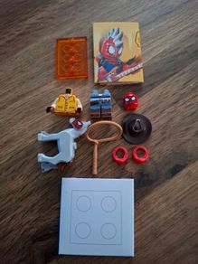 A mix of Lego Spider-Man figures