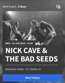 Nick Cave Tickets