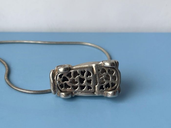 Unusual Sterling Silver Car Pendant