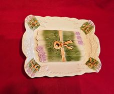 Majolica Asparagus Serving Plate