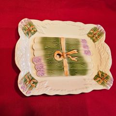 Majolica Asparagus Serving Plate