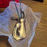 2015 Newbridge Silverware Holy Family Christmas Ornament (WY305), Silver Plated . Original Bag Image 2