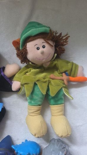 Collection of vintage hand puppets - various characters