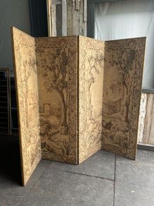 A large early 20th century room divider screen. 245x188cm