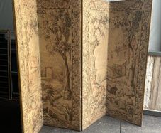A large early 20th century room divider screen. 245x188cm