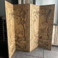 A large early 20th century room divider screen. 245x188cm