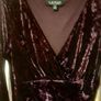 Ralph Lauren Purple Velvet Dress UK 8-10 NEW Image 3