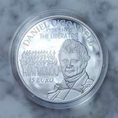 Ireland 15 Euro Silver (.925) Proof Coin 2025 - 250th anniversary of the birth of Daniel O Connell