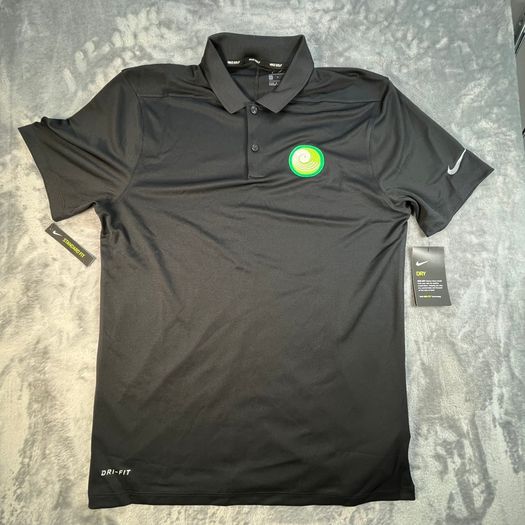 Nike Dri-Fit Golf Polo Shirt - Mens Small Black Breathable Casual Slim Fit BNWT