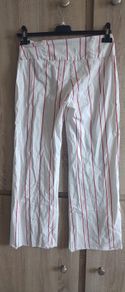 White pants with red stripes size s