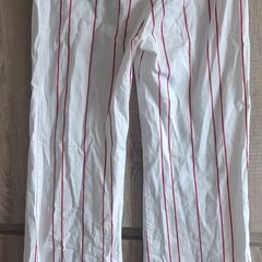 White pants with red stripes size s