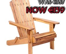 NEW SALE | Adirondack Chair Outdoor Acacia Hardwood Folding Chairs