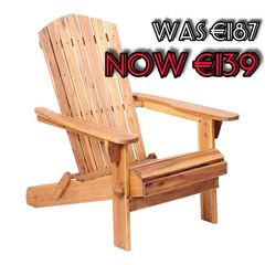 NEW SALE | Adirondack Chair Outdoor Acacia Hardwood Folding Chairs