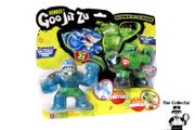 Heroes of Goo Jit Zu 2 Pack of Glow in The Dark Action Figures Battle Pack Thrash Vs Rock Figure Brand New Sealed Rare Hard To Find