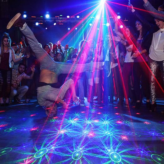 Laser Projector Lights RGB UV DJ Disco Stage Party Lights for Christmas Halloween Birthday Weddin