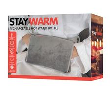 StayWarm Rechargeable Hot Water Bottle - Grey