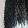 Black shaggy cardigan. size 8 Image 2
