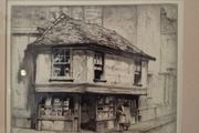 Art - Vintage Black and White Etching  ( Dorothy Woolard )