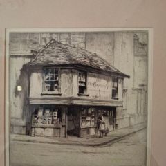 Art - Vintage Black and White Etching  ( Dorothy Woolard )