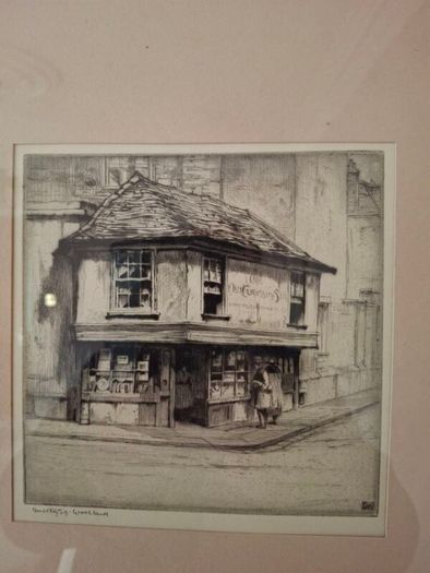 Art - Vintage Black and White Etching  ( Dorothy Woolard )