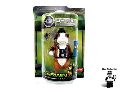 Disney G-Force Movie Toy 5 Inch Action Figure Darwin With Hand Gun and Fly RARE HTF