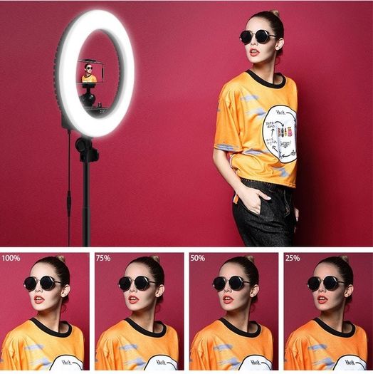 Brand New HQ-HD Ring Light With Long Tripod Stand & Phone Holder for YouTube Video, Desktop Camera Led Ring Light for Streaming, Makeup, Selfie Photography, Tik Tok., Makeup.
