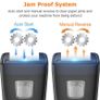 8 Sheet Cross Cut Paper Shredder, Shredder Shred Credit Cards/Staples/Clips for Small Home Office Use, Portable Handle Design with 16L Wastebasket (FREE POSTAGE) Image 3