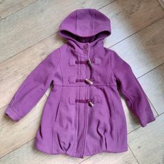 Girls purple jacket coat from Benetton size 2 years