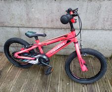 Girls Pink 16" Wheel bike. Cycling perfect