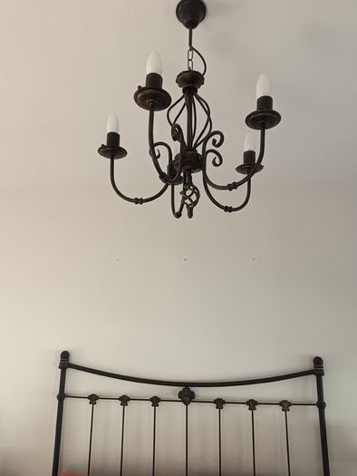Vintage cast iron chandelier