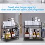 Countertop organizer for bathroom counter, the organizer for bedroom, spice rack organizer for kitchen counter shelf with small basket Image 5
