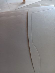 Envelopes 5X7 red and champagne