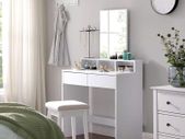 Dressing table white with large mirror  FREE DELIVERY