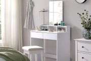 Dressing table white with large mirror  FREE DELIVERY