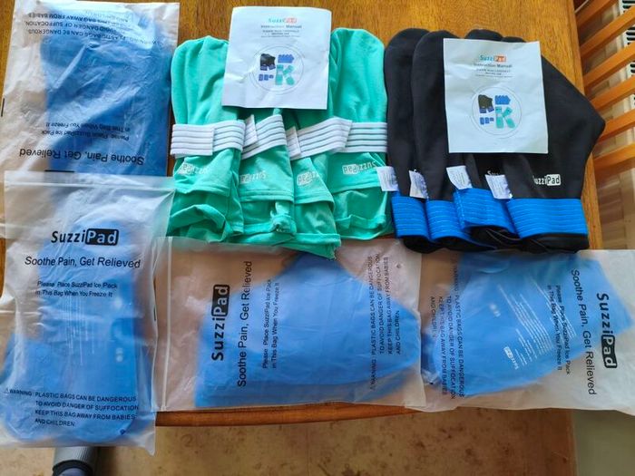 SuzziPad foot ice pack cooling socks and cold gloves for Chemotherapy to prevent Neuropathy.